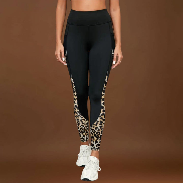 Mirella  - Magas derekú leopárdmintás leggings