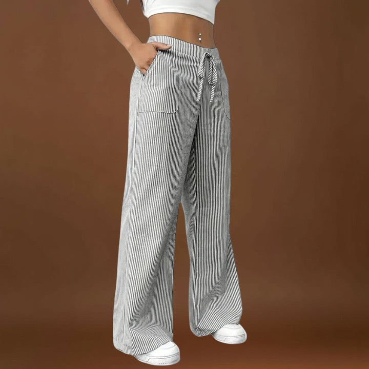 Emina - Elegáns részletekkel rendelkező kényelmes, bő nadrág