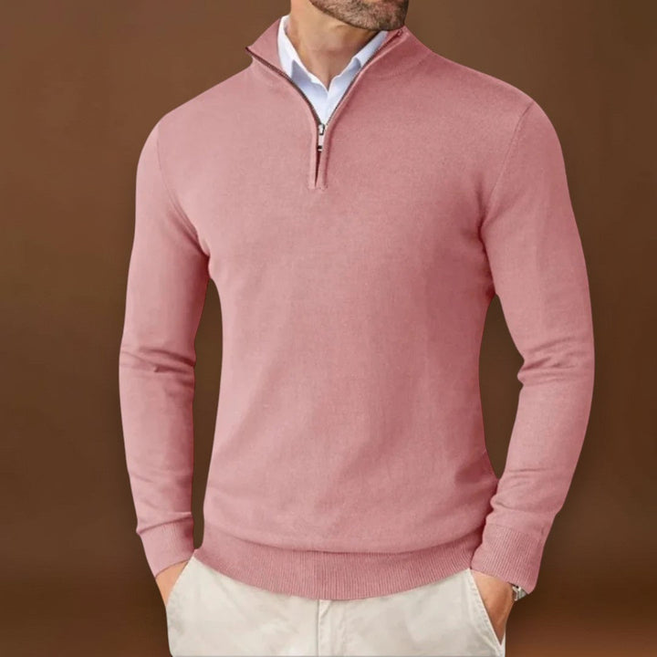 Pál - Férfi Kasjmír Pulóver Cipzárral