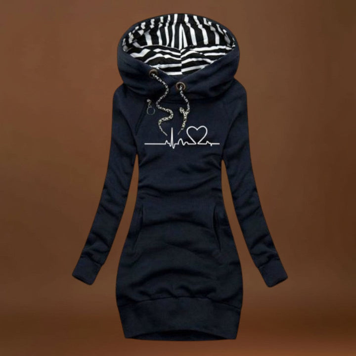 Flaviána - Elegáns Kapucnis Pulóver