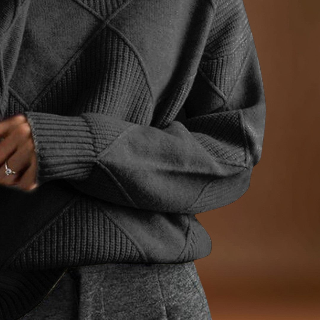 Ilza - Magas Galléros Pulóver