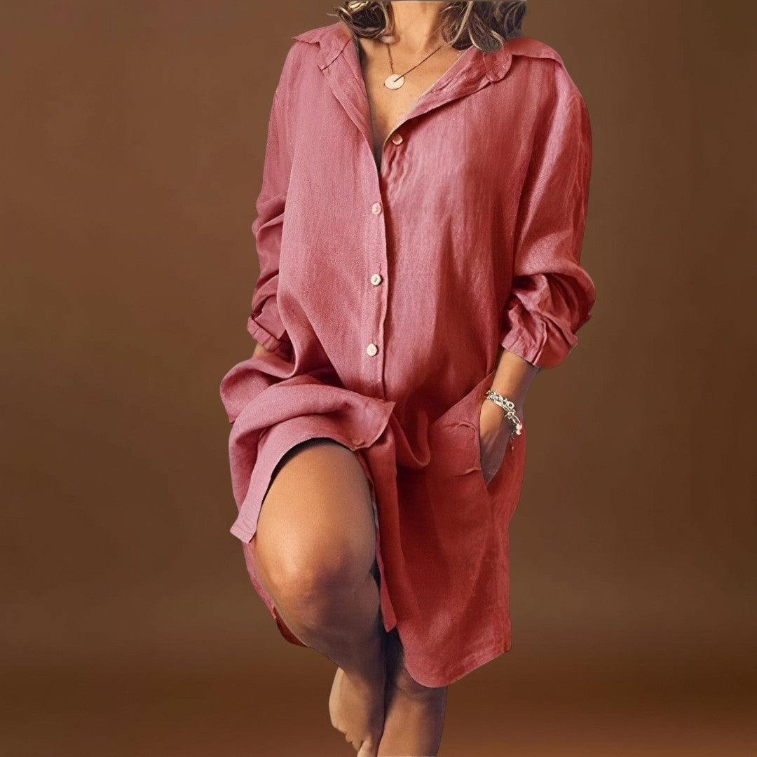 Ina-Mária - Kényelmes vászon blúz