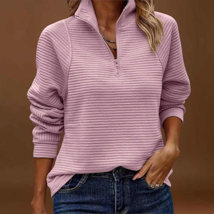 Bambi - Elegáns pulóver félig zippel