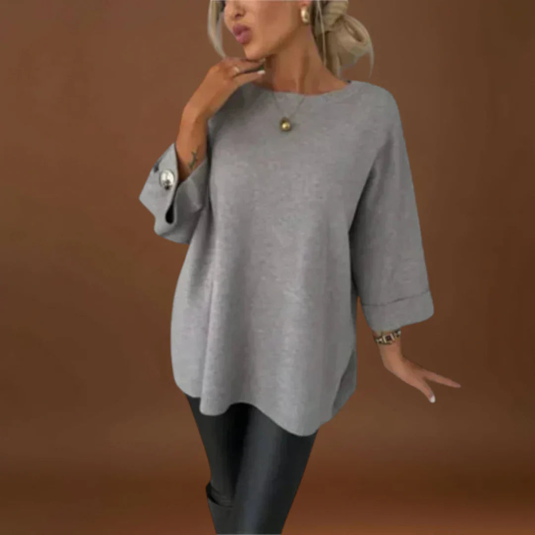 Áronka - Elegáns Kötött Blúz