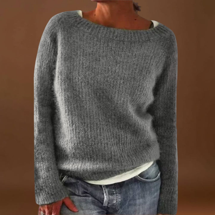 Arzéla – egyszínű kötött pulóver