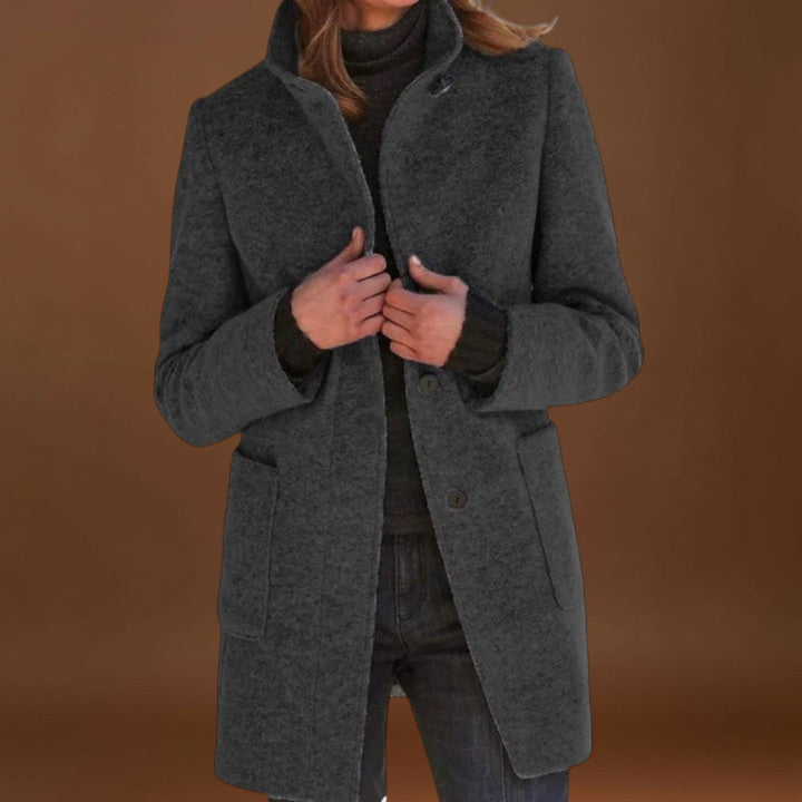 Kornélia  - Klasszikus gyapjúkeverék kabát