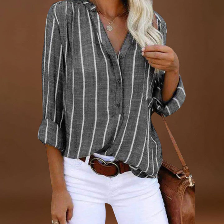 Noé - Kézműves csíkos blúz