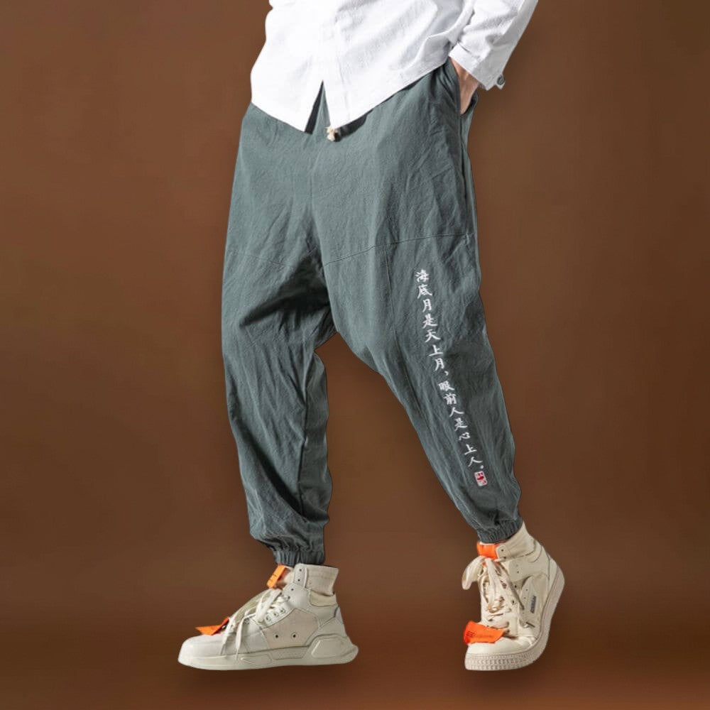 Csanádi - Kényelmes japán nadrág Fekete