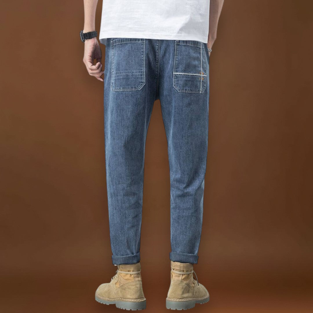 Egri - Komfortos Fekete Farmer Nadrág