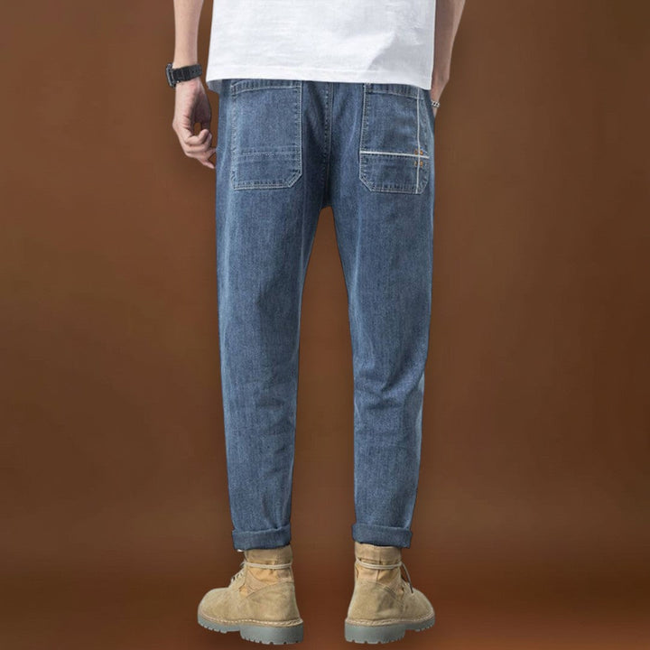 Egri - Komfortos Fekete Farmer Nadrág