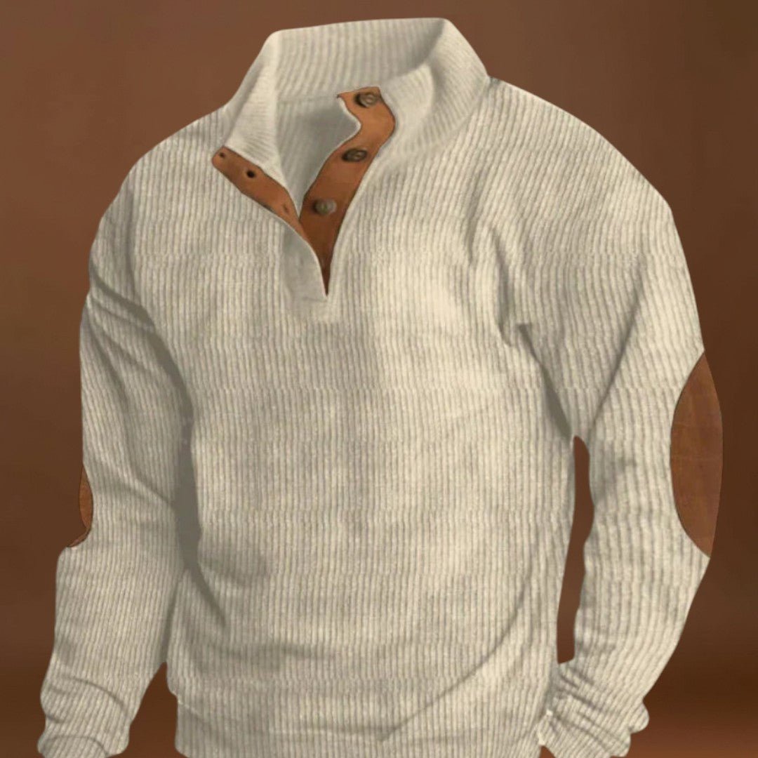 Elemér - Puha Könyökvédővel Ellátott Pulóver