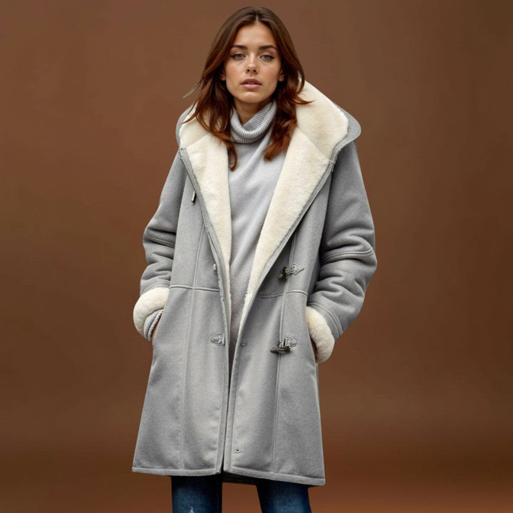 Lídia - Kényelmes Kabát Bőr Béleléssel