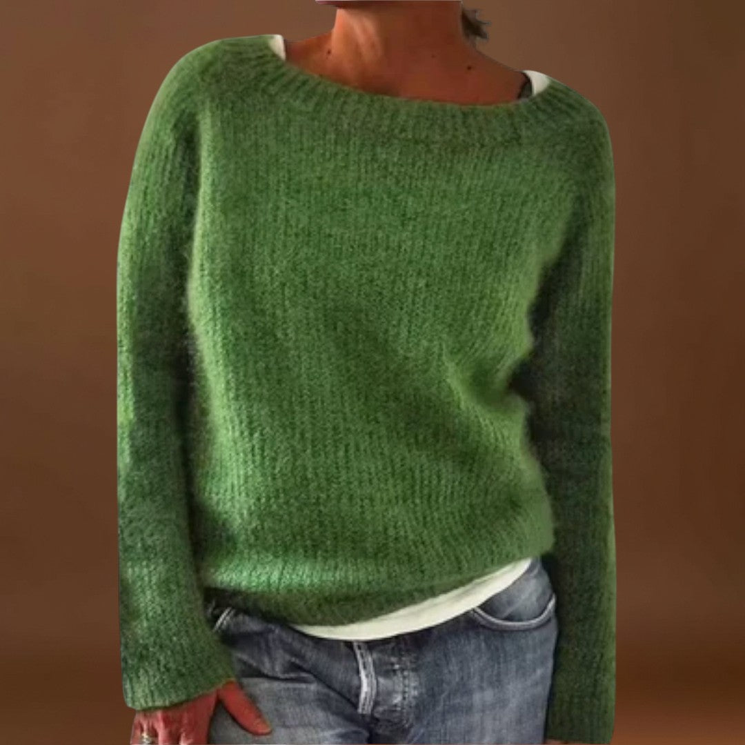 Arzéla – egyszínű kötött pulóver