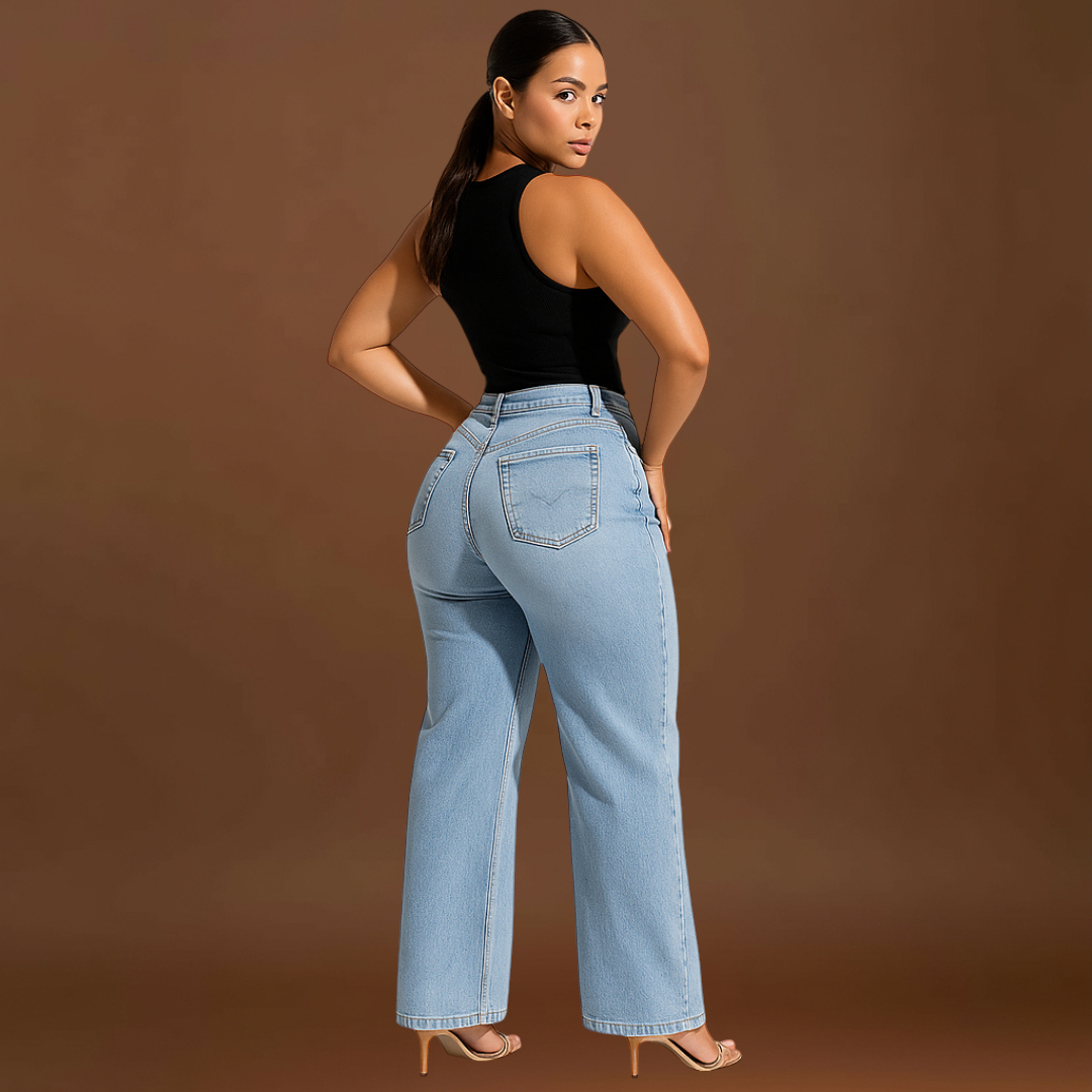 Abigél - Közepes derekú rugalmas farmernadrág