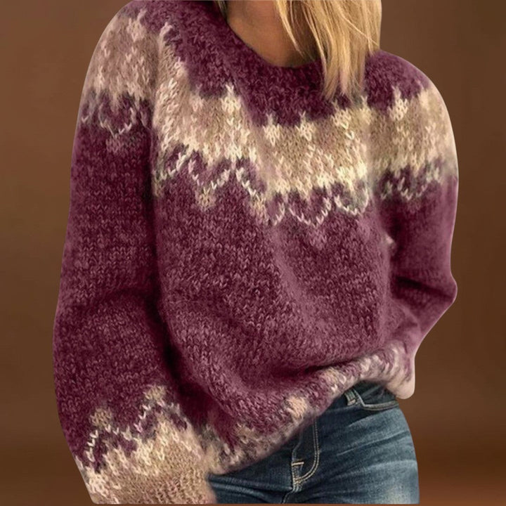 Carola - Kényelmes, kötött pamut pulóver