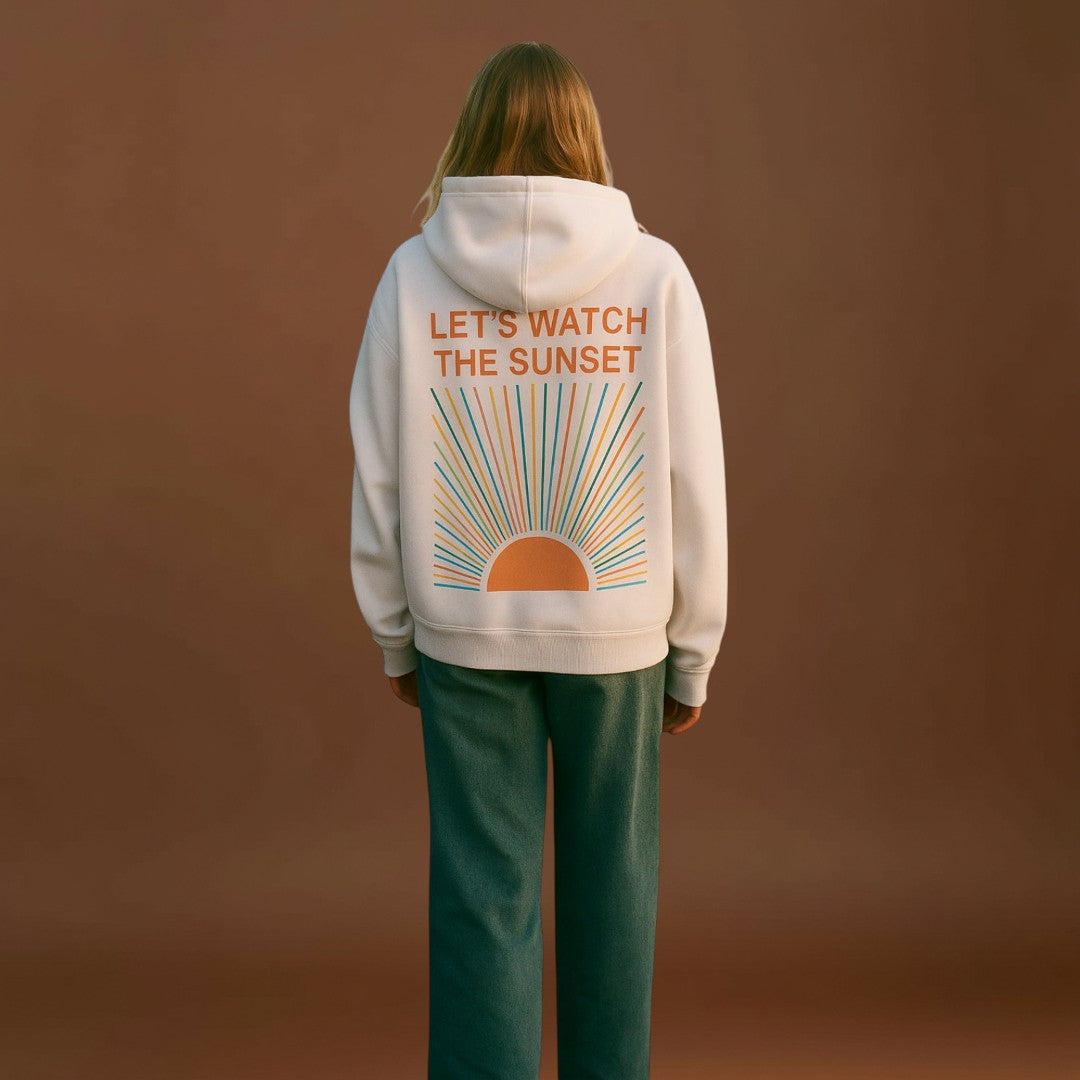 Imelda - A Nyugalom Kapucnis Pulóvere Naplementében