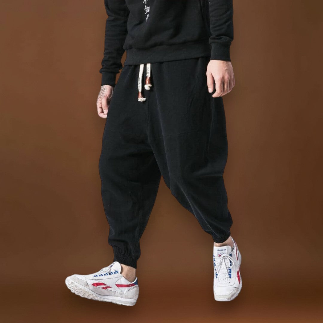 Gyurit - Kényelmes pamut harem nadrág Piros