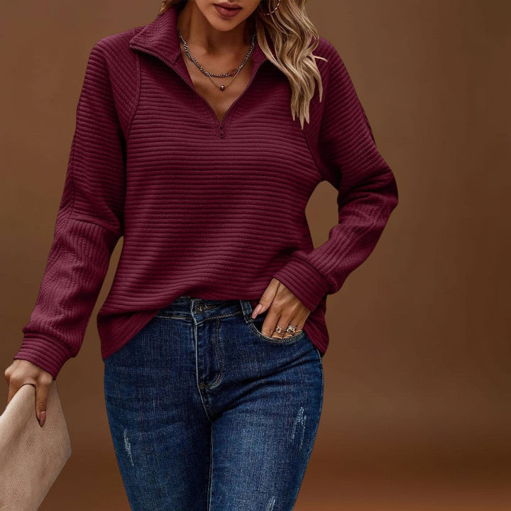 Ina - Elegáns pulóver cipzárral