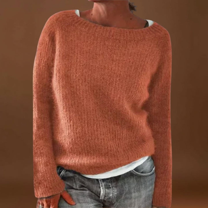 Arzéla – egyszínű kötött pulóver