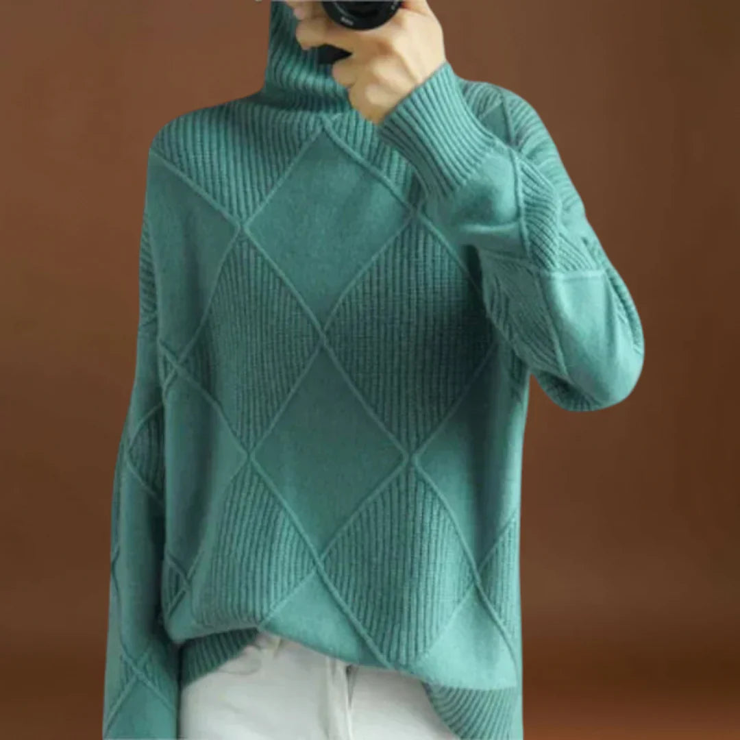 Baranka - Magas nyakú, kényelmes pulóver