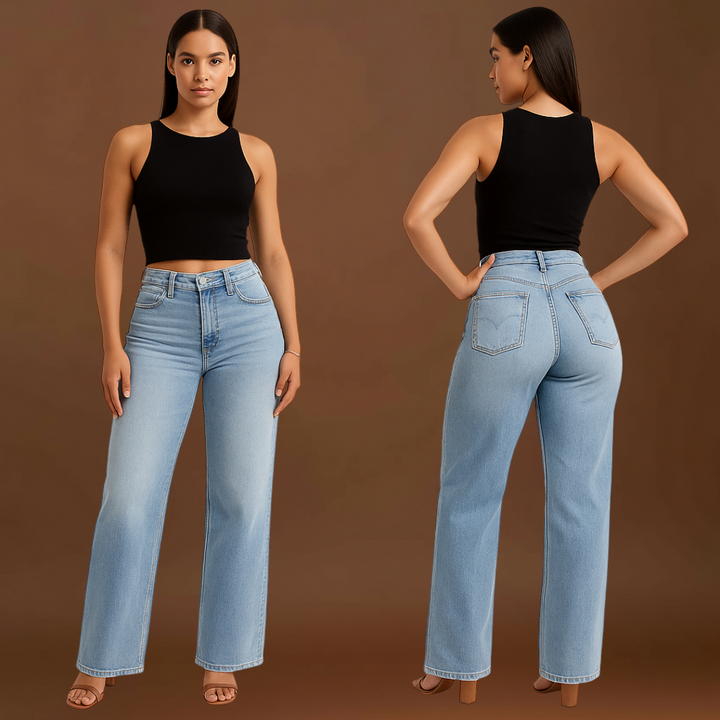 Abigél - Közepes derekú rugalmas farmernadrág