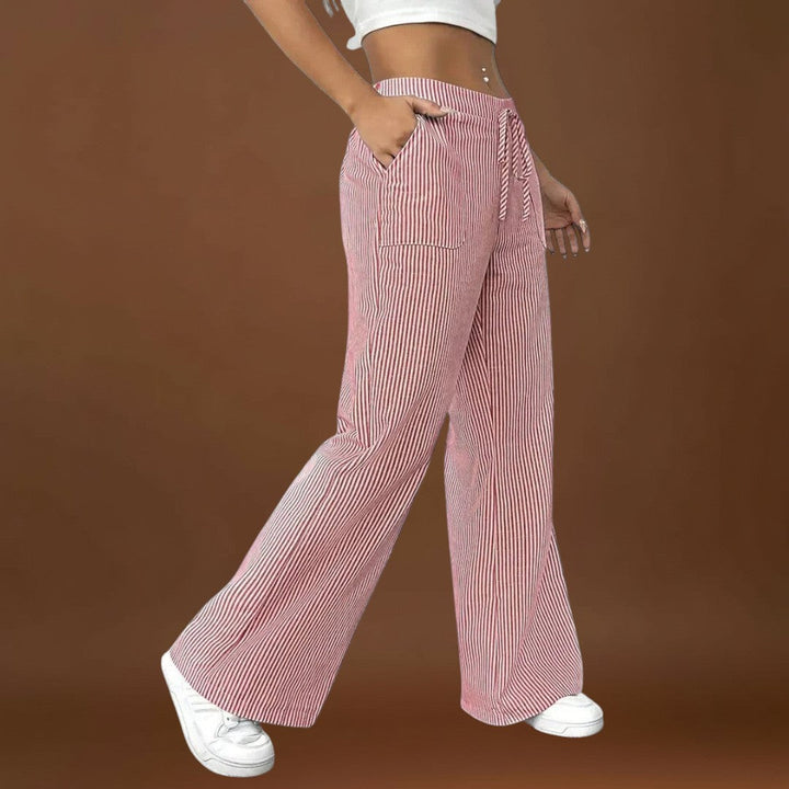 Emina - Elegáns részletekkel rendelkező kényelmes, bő nadrág