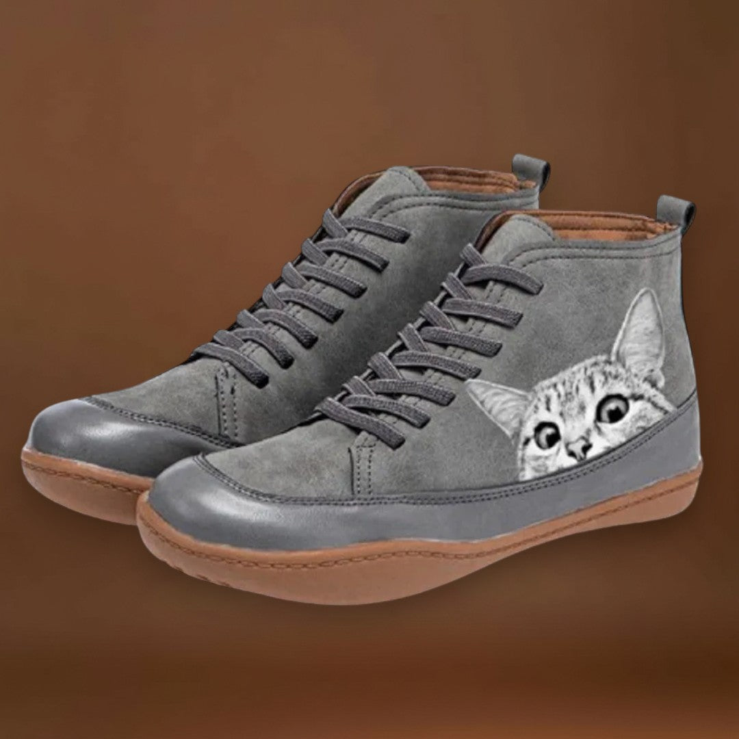 Edina - Bőr csizmák macskák szerelmeseinek