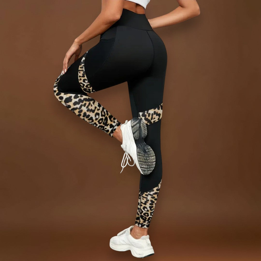 Mirella  - Magas derekú leopárdmintás leggings