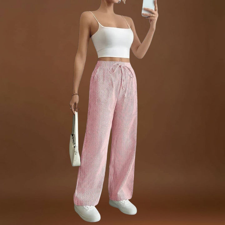 Emina - Elegáns részletekkel rendelkező kényelmes, bő nadrág