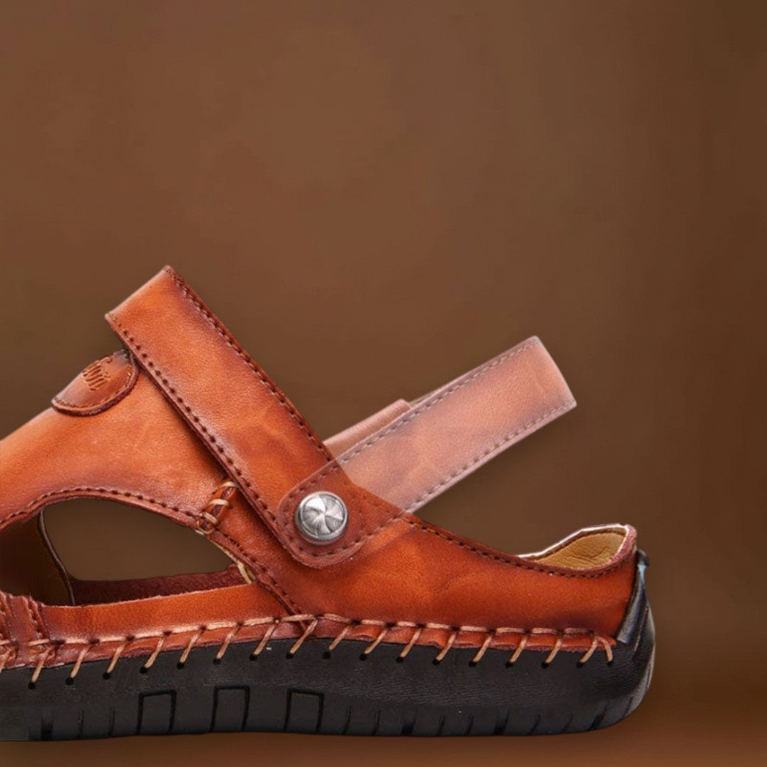 Dóka - Férfi bőr szandál