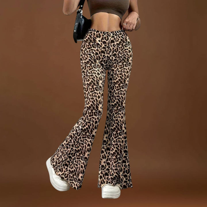 Lore - Bootcut leopárdmintás nadrág