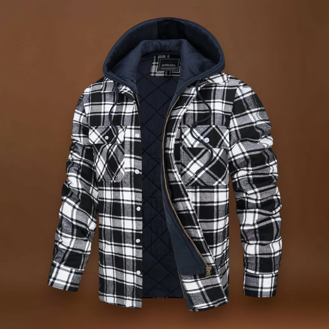 Kádár - Kockás Kabát Cipzárral