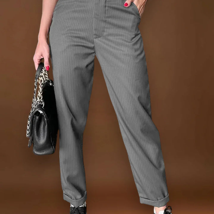 Eszmeralda - ELEGÁNS, ALAKFORMÁLÓ NADRÁG CSÍKOKKAL