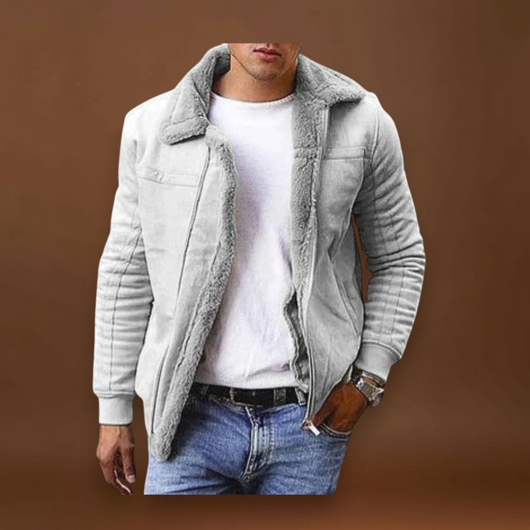 Rénó - Meleg téli kabát műszőrme béléssel