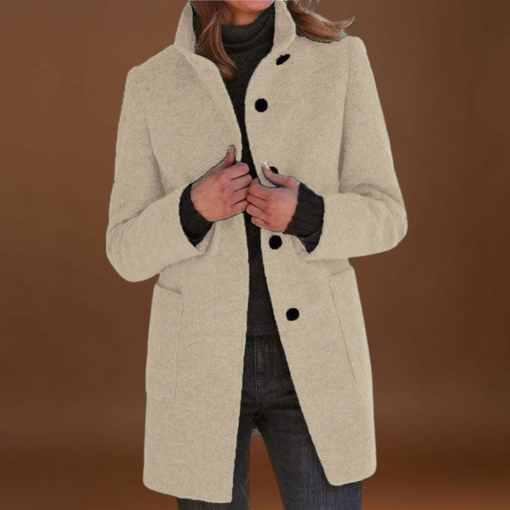 Kornélia  - Klasszikus gyapjúkeverék kabát