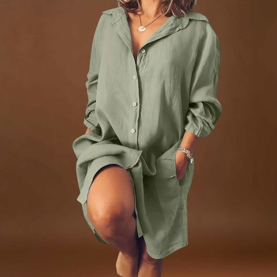 Ina-Mária - Kényelmes vászon blúz