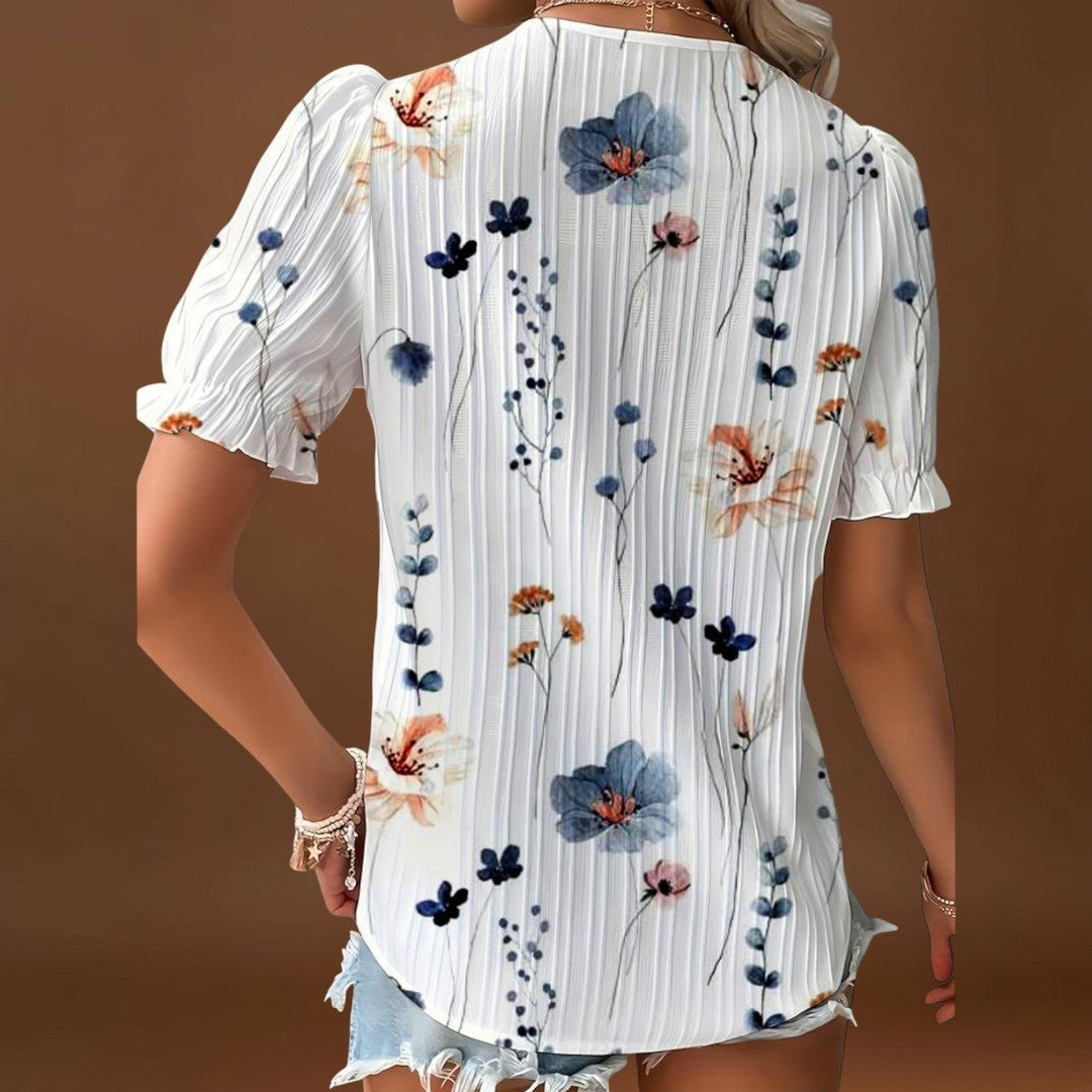 Letti - Elegáns blúz hegyes dekoltázzsal