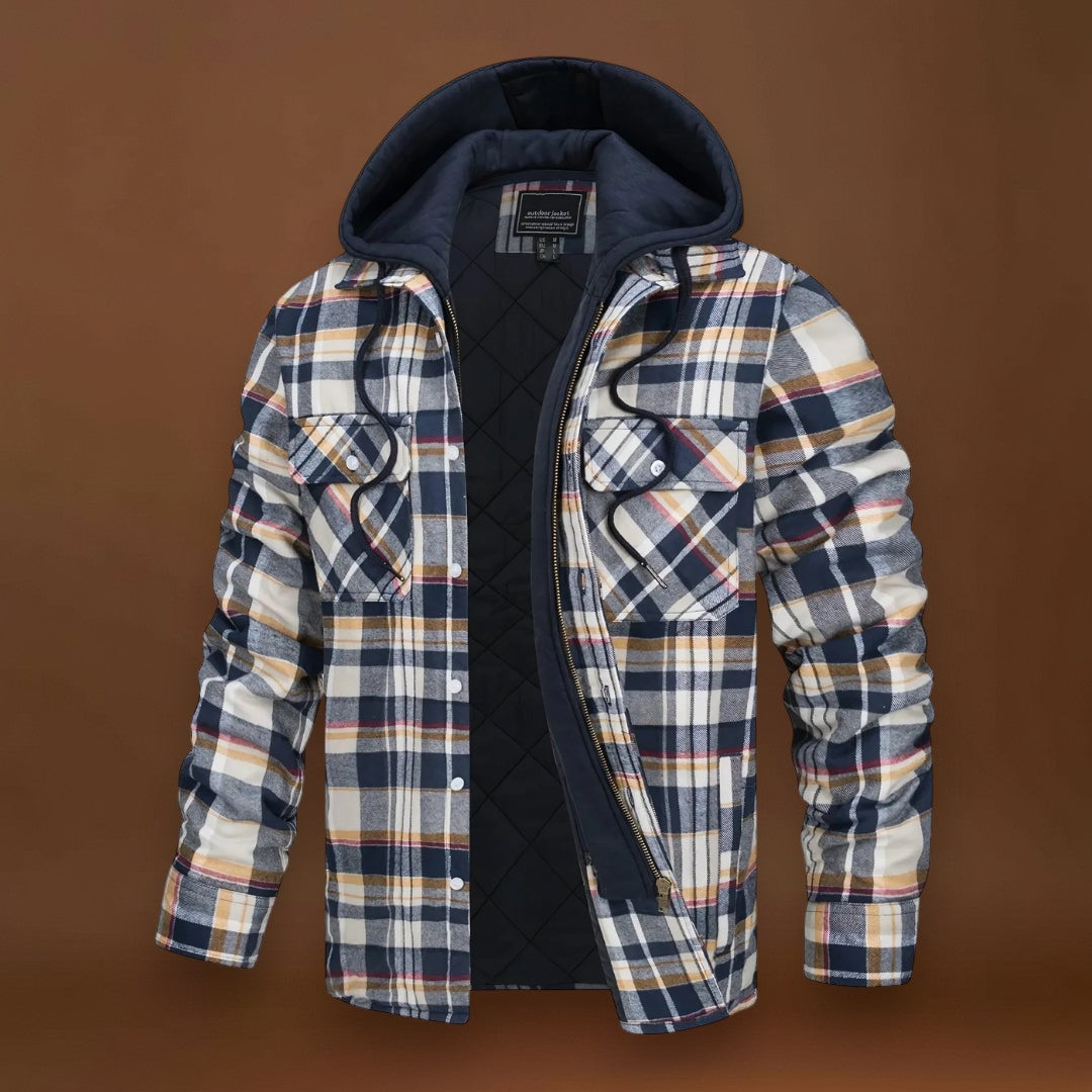 Kádár - Kockás Kabát Cipzárral