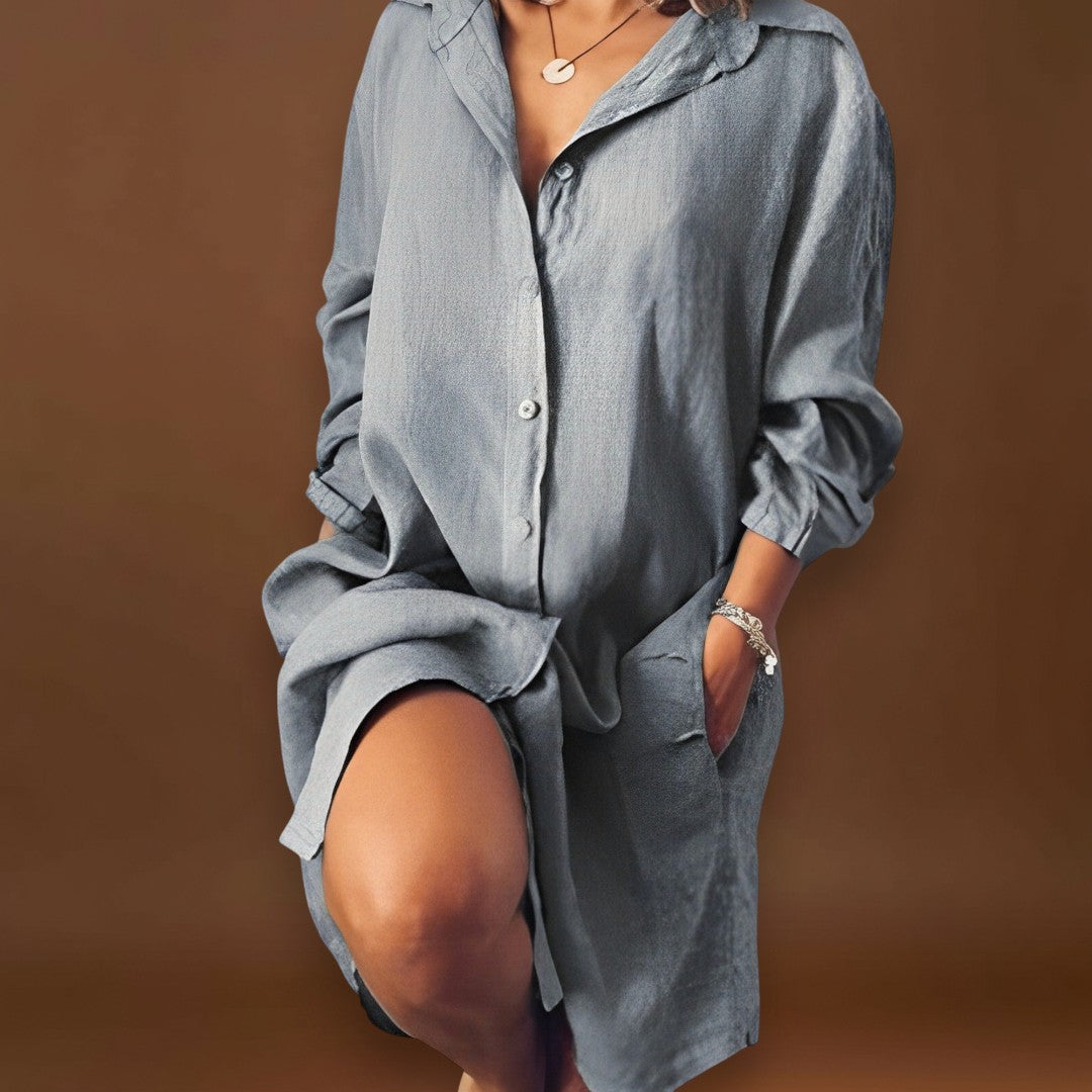 Ina-Mária - Kényelmes vászon blúz