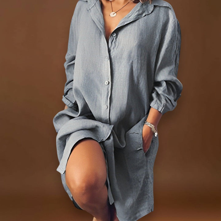 Ina-Mária - Kényelmes vászon blúz