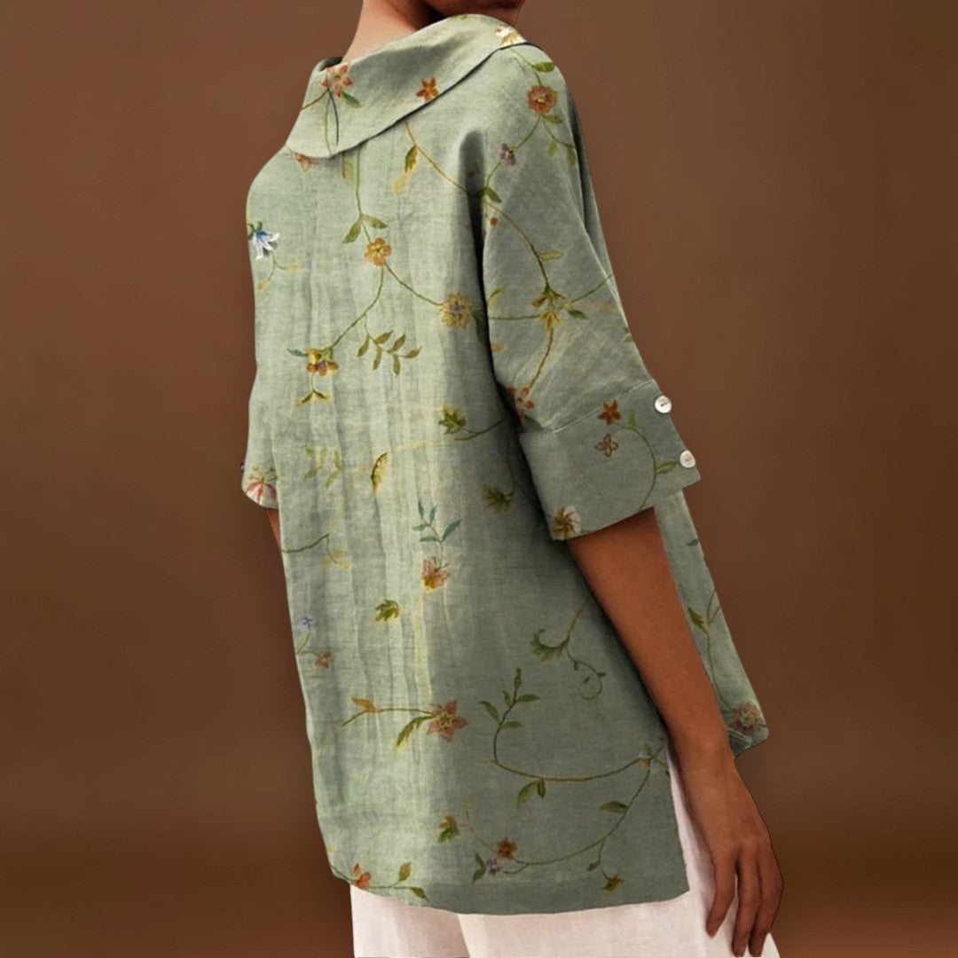 Izabellka - Elegáns Vászon Top