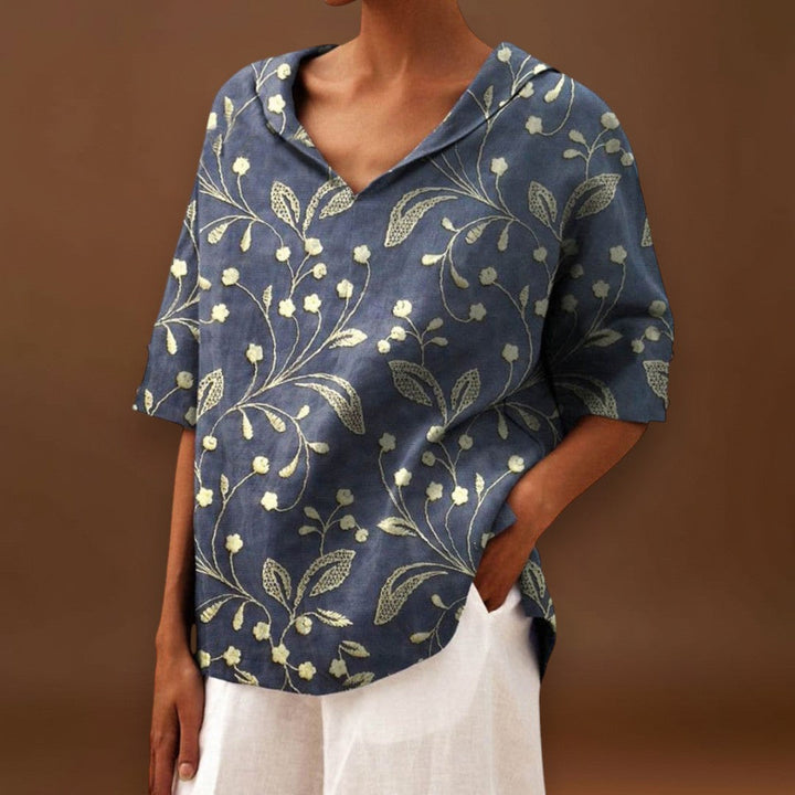 Izabellka - Elegáns Vászon Top