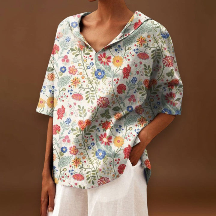 Izabellka - Elegáns Vászon Top