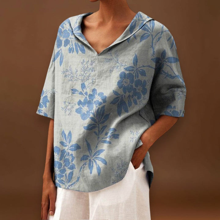 Izabellka - Elegáns Vászon Top