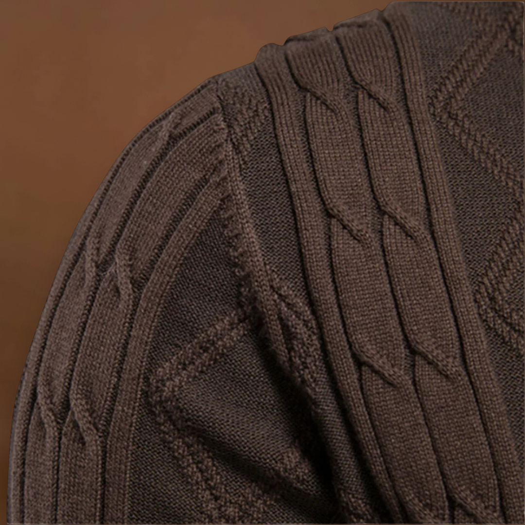 Mihály - Kárómintás kardigán Argyle Mistura Suave Kényelmes