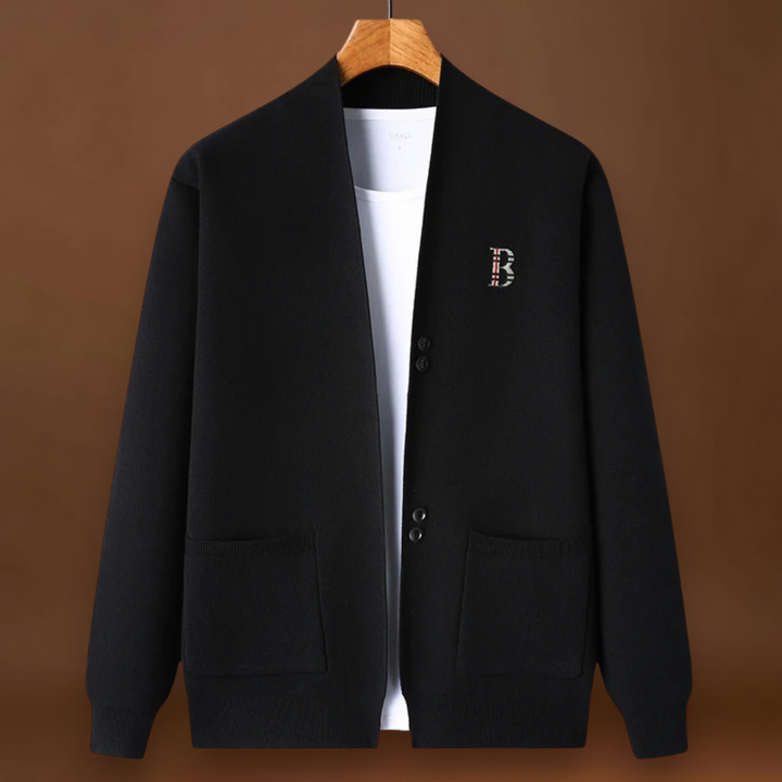 József - Rugalmas Illeszkedésű Bordás Kötött Kardigán