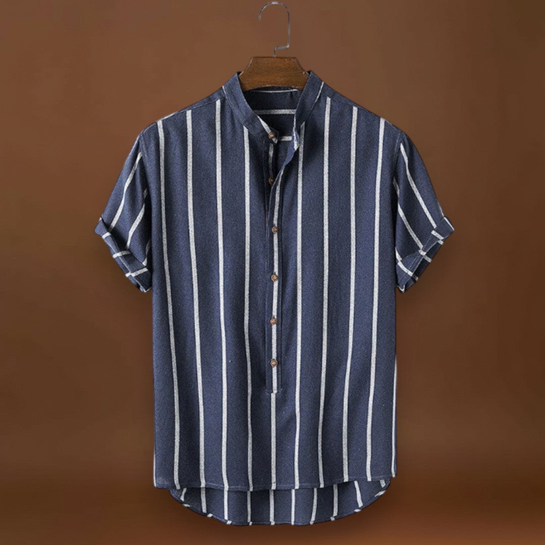 Casual Szett - Poliészter keverék ing és gyorsan száradó rövidnadrág