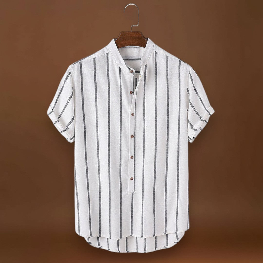 Casual Szett - Poliészter keverék ing és gyorsan száradó rövidnadrág