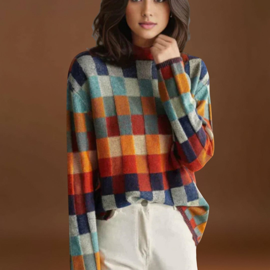 Anasztázia - Magas nyakú pulóver kasmírból