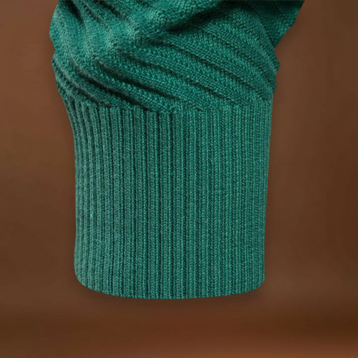 Lőrinc -  Sportos Bordás Kerek Nyakú Pulóver